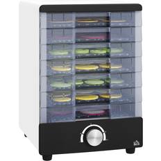 Food Dehydrators Homcom Food Dehydrator with 7 Stainless Steel Tray