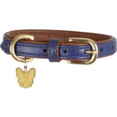 Shires Digby Fox Padded Leather Dog Collar XXS 23 - 28 cm