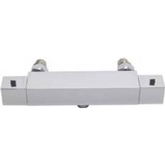 Silver Shower Sets Living and Home Thermostatic Shower Mixer Temperature Control Valve 26 x 6.5 cm Silver