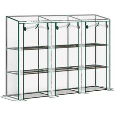 Greenhouses OutSunny 3 Tier Lean-to Mini Greenhouse Clear