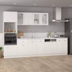 vidaXL Microwave White 60 x 57 x 207 cm Wall Cabinet