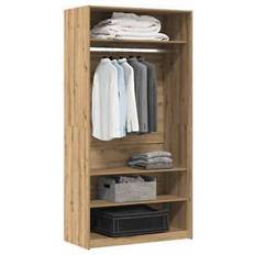 Natural Wardrobes vidaXL Artisan Oak 100 x 50 x 200 cm Wardrobe