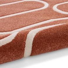 Linear Curve Terracotta Rug -