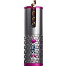 Haarstyler Kabelloser Lockenstab-Set Grau-Rosa