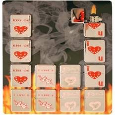 Lighters Henbrandt Love Heart Design Metal Petrol Lighter
