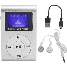 PUSOKEI Mini MP3 Music Player Silver