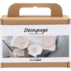 Guld Hobbymaterialer Creativ Company Mini DIY Kit Decoupage Muslingeskaller 5x18.6x13.2 in