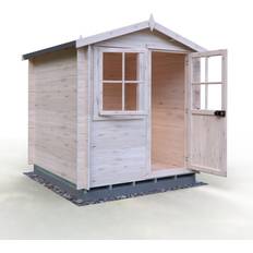 Brown Large Cabins Shire Avesbury Log Cabin 7ft x 7ft (Building Area )