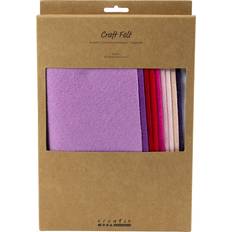 Purple DIY Creativ Company Craft Felt A4 10-pack Purple Pink Harmony 10pc