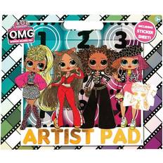 Hobbymaterial Artist Pad Coloring Book with Sticker Sheet