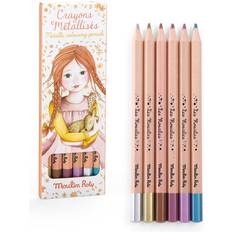 Hobbymaterial Moulin Roty Colouring Pencils 6 Pcs Metallic