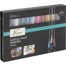 Nassau Fine Art Acrylic Markerset 10 Pcs