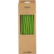 Green DIY Creativ Company Chenille 30 cm 50-pack Light Green