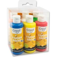 Rød Fingermaling Creall Finger Paint Set 6 x 250 ml