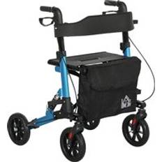Walkers Homcom Lightweight 4 Wheeled Walker with Seat