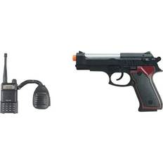 Politisæt Med Walkie Talkie Lyd Og Lys