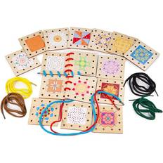 Wooden Puzzle Tiles Shapes 22 pcs