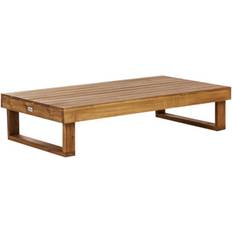 Natuurlijk Buitenkoffietafels Beliani Wood Garden Coffee Table 110 x 60 cm