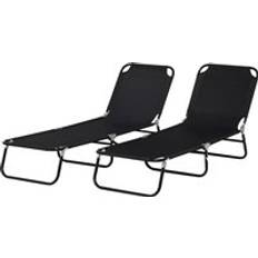 Sun Beds OutSunny Reclining Sun Loungers Set of 2