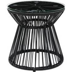 Cheap Outdoor Side Tables Garden & Outdoor Furniture OutSunny Round End Hollow Drum Design Outdoor Side Table