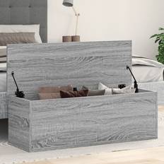 Gråa Kistor vidaXL Förvaringslåda Grå Sonoma 102 x 35 x 35 cm Kista