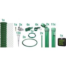 Maschendrahtzäune Alberts Maschendrahtzaun Set Grün 100 cm 25 m