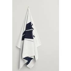 Gant Home Sailing Print Strandhåndklæde 100x180 cm Håndklæde Hvid (180x)