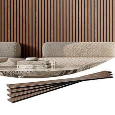 Sheet Materials VEVOR Wood Slat Acoustic Panels 7.9 x 94.5 inch for Modern Wall Decor Walnut