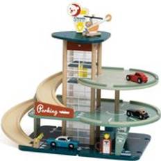 Parkeringshuse & Garager Classic World Wooden Vintage Garage with Cars 11 pcs