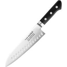 Köksknivar Sekiryu Master Santokukniv Med Luftfickor 18 cm Svart Santokukniv 18 cm