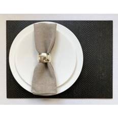 Grey Place Mats Posh Grand Placemat Faux Boa Charcoal Place Mat Grey