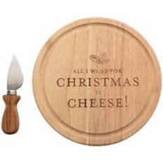 Brown Cheese Boards All I Want Christmas Is Spreader Cheese Board