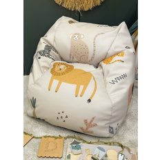 Printed Safari Kids Snuggle Chair Beanbag One Size