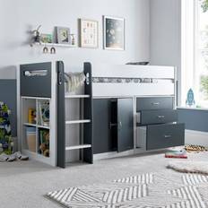Lacy Storage Mid Sleeper Bed And Memory Foam Mattress