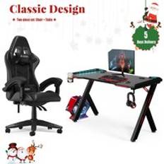 Rattantree RGB Gaming Desk and Chair Black