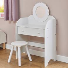 Children's dressing table with mirror Liberty House Toys Kids Dressing Table and Stool Set
