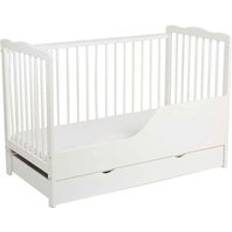 MCC Direct Brooklyn Baby Cot Bed White With Drawer