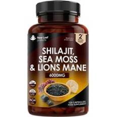 New Leaf Products Shilajit Sea Moss & Lions Mane Capsules 6000mg