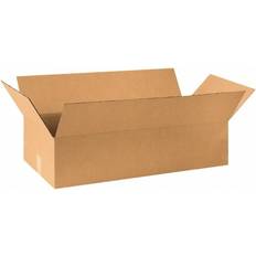 Cardboard Boxes Global Industrial Flat Cardboard Corrugated Boxes, 36"L x 21"W x 10"H, Kraft Pkg Qty 10