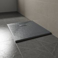 Showers Sundaze Smc Anthracite Rectangle Shower Tray 1000 x 800 mm
