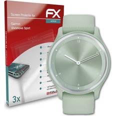atFoliX Skärmskydd Kompatibel Med Garmin Vivomove Sport Film 3X