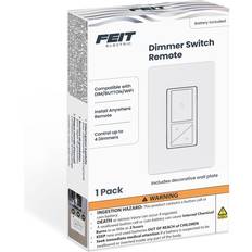 Electrical Outlets & Switches Feit Electric 3019179 200W Paddle Smart Enabled Dimmer Switch with Remote Control, White