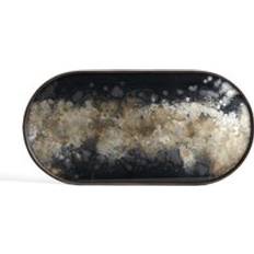 Glas - Multifärgade Uppläggningsfat & Brickor Ethnicraft Organic Glas Bricka Oval M Serveringsbricka