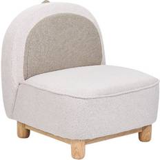 Beige Arredamenti Seduta Beliani Kids Chair Faborg Fabric Light Beige