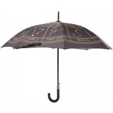 Umbrellas Something Different Astrology Wheel Stick Umbrella - Black/Gold