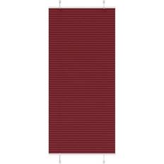 vidaXL Plisserad Persienn Bordeaux Röd 85x200 cm Tyg Bredd 84,4 cm