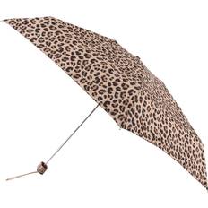 Umbrellas Totes Compact Animal Print Umbrella - Brown