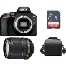 Nikon DSLR Cameras Nikon D3500 Black Card with AF-S 18-105MM F3.5-5.6G ED VR