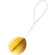 Gelb Weihnachtsdekorationen DBKD Ovoid Osteranhänger Papier Small 4 cm Yellow Weihnachtsbaumschmuck