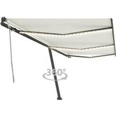 Berkfield Home Manual Retractable Awning with LED 600 x 350 cm